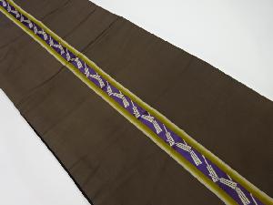 アンティーク　縞に扇模様織り出し袋帯（材料）
